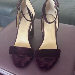 Botkier purple Velvet Sandals size 7.5